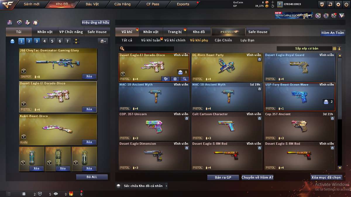 shop acc cf uy tin gia re